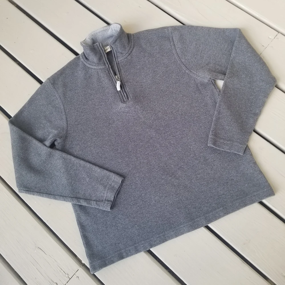S Old Navy Gray 1/4 zip sweater